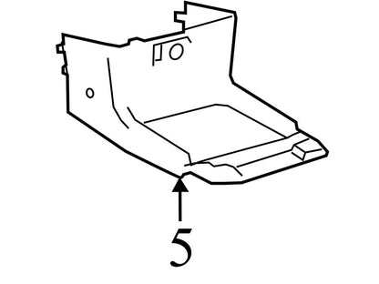 5540608020E0 2011-2014 Toyota Sienna Front Floor Trim Panel Used OEM 5540608020E0