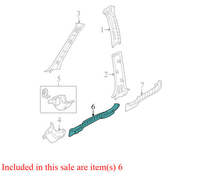 5L847813200ACW 2002-2007 Ford Escape Passenger Right Door Sill Trim Used OEM 5L8Z7813208AAA