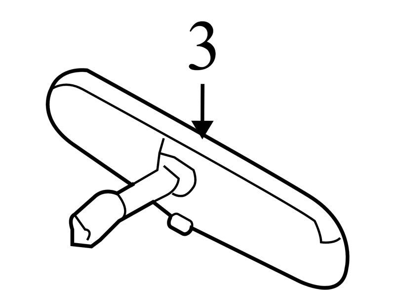 6U5A17E678AB 2007-2010 Lincoln MKX Front Interior Rear View Mirror Used 6U5A17E678AB OEM