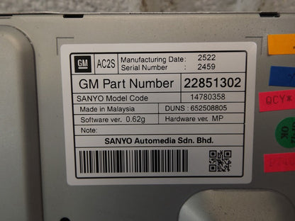 22851302 2011-2016 Chevrolet Cruze GPS Navigation System Module Used 23349763 OEM