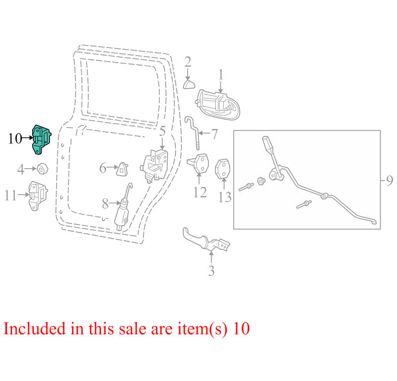 BL1Z7826800A 2003-2006 Ford Expedition REAR UPPER Door Hinge BL1Z7826800A 