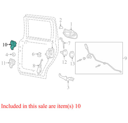 BL1Z7826800A 2003-2006 Ford Expedition REAR UPPER Door Hinge BL1Z7826800A 