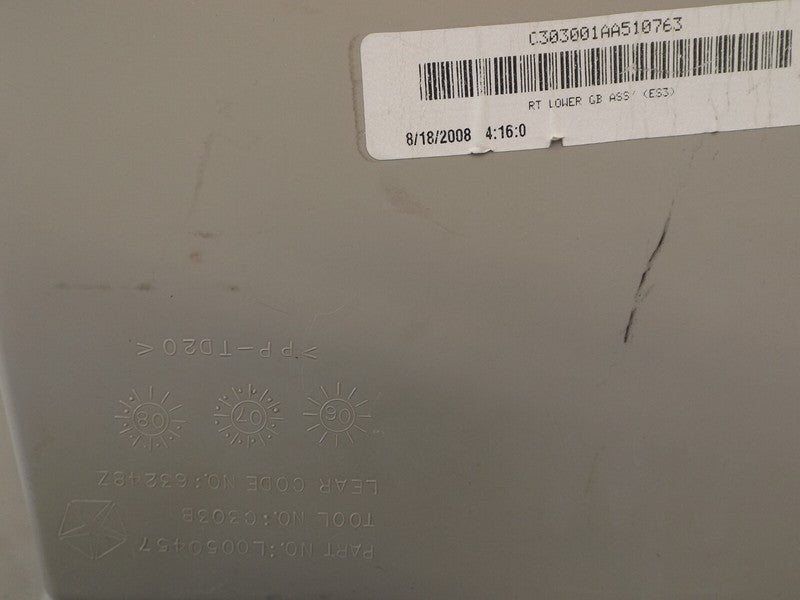 L0050457 2008-2010 Chrysler Town &amp; Country Lower Glove Box Assembly Used 1JF231KSAA