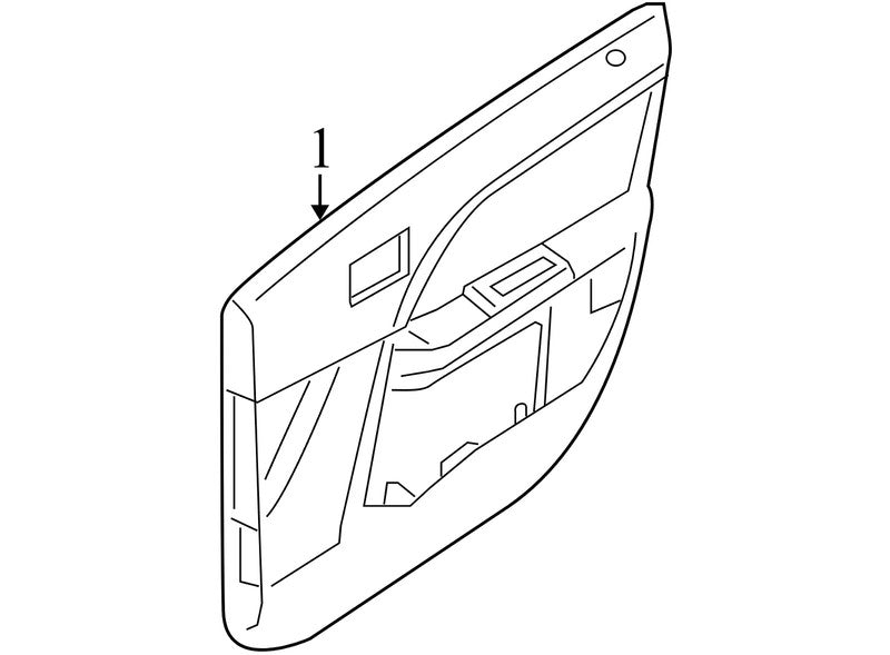 6F9Z7423942AA 2005-2007 Ford Freestyle Driver FL Interior Door Panel Used OEM 