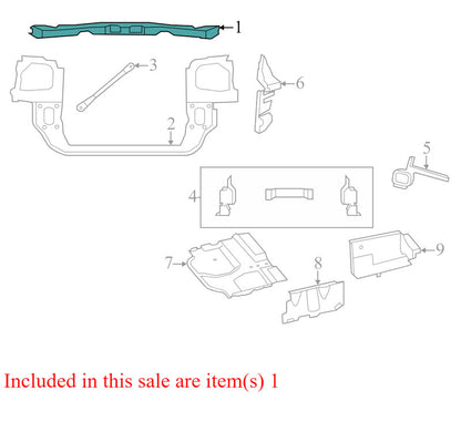 68023327AA 2008-2010 Chrysler Town &amp; Country Radiator Support Tie Bar Used OEM