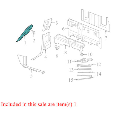 1DX49TRMAB 2009-2012 Dodge Ram Driver FL Body A-Pillar Trim Panel Used 5LQ98BD1AD OEM