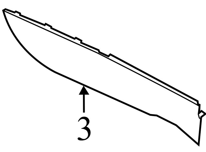 L0175167 2010-2012 Lincoln MKZ Right Center Console Trim Panel Used OEM L0175167