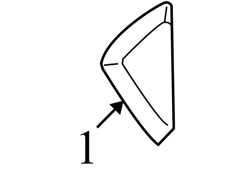 68498JM00A 2008-2015 Nissan Rogue Passenger RH Dash End Cap Used OEM 68498JM00A