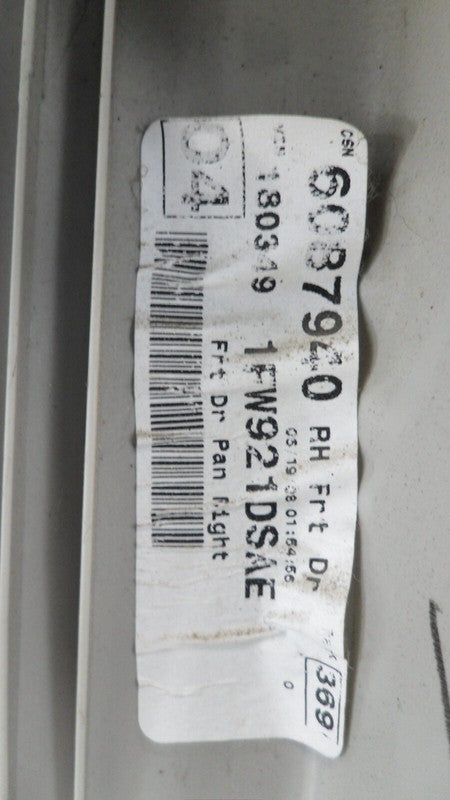 1FW921DSAE 2008-2010 Dodge Grand Caravan Passenger FR Interior Door Panel Used 1JD681DSAA 