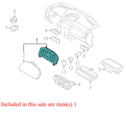 AS4Z10849FA 2010-2011 Ford Focus Instrument Cluster Used AS4Z10849FA OEM