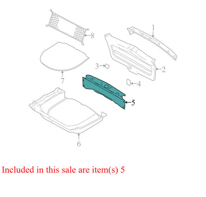7F9Z7411318AA 2005-2007 Ford Freestyle Rear Liftgate Trim Scuff Plate Used OEM 6F9374404008
