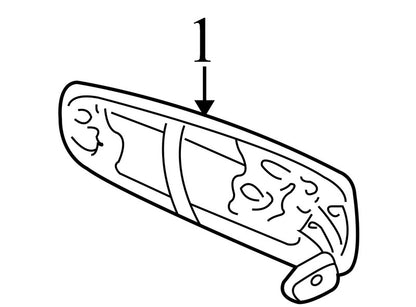 5GG27YFFAB 1999-2004 Jeep Grand Cherokee Driver Rear RL Exterior Door Handle Used OEM