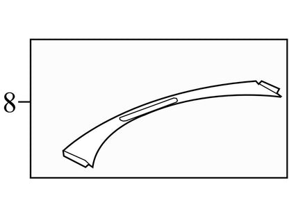 22784662 2009-2012 Chevrolet Traverse Defroster Trim Panel Used 22784662 OEM