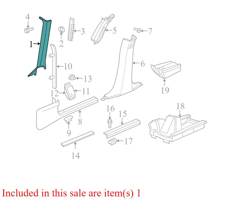 0UM02BDXAG 2008-2010 Dodge Charger Passenger FR Body A-Pillar Trim Panel Used OEM UM02BDXAG