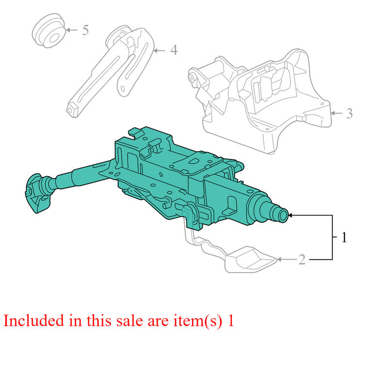1K1419502AB 2005-2010 Volkswagen Jetta TDI Steering Column Assembly Used OEM 1K1419502AB 