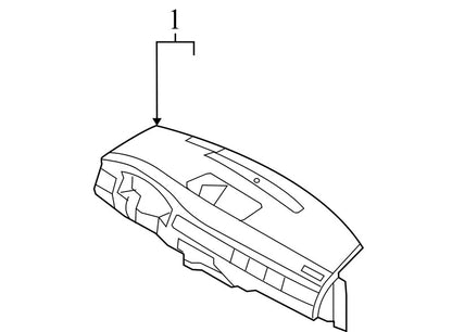 39891814 2010-2016 Volvo XC70 Dashboard Panel Assembly Used OEM 39891814