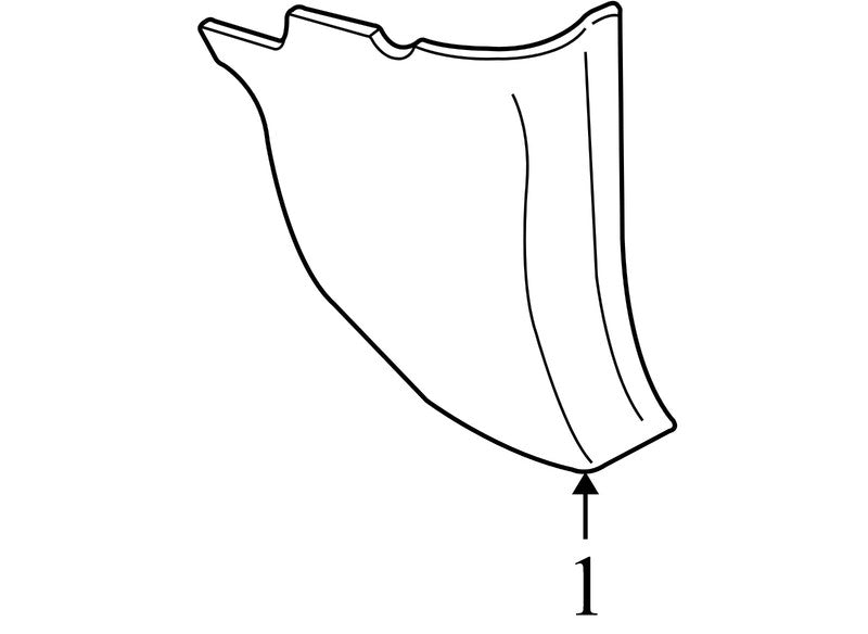 YL3Z1502345AAA 1997-2003 Ford Expedition Left (Driver) Kick Panel Trim 1502349