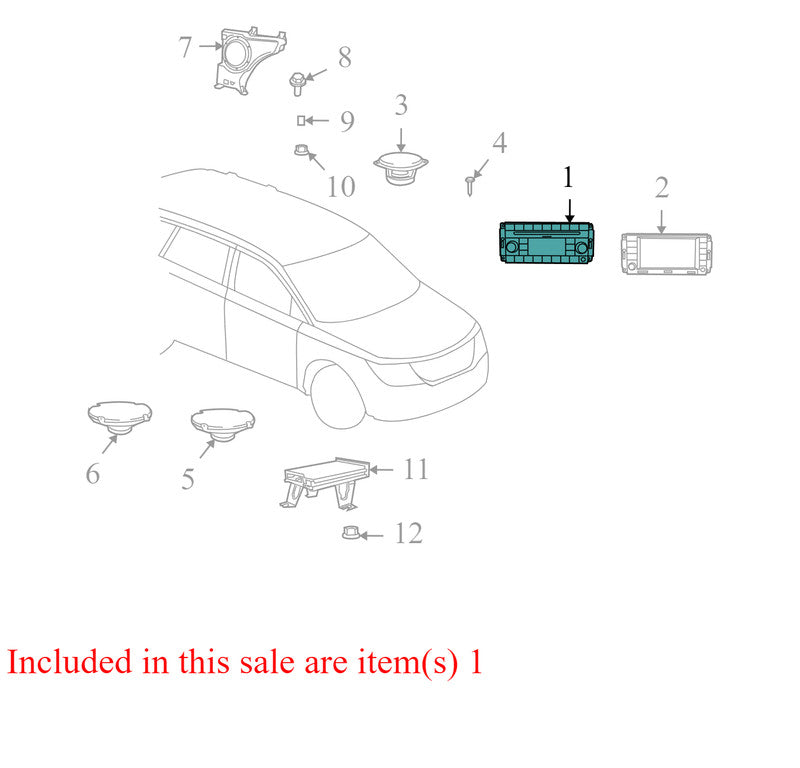 5064924AG 2009-2010 Dodge Journey Radio Unit Used OEM 05064950AQC