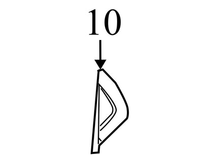15258632 2005-2010 Pontiac G6 Passenger RH Dash End Cap Used OEM 15258632