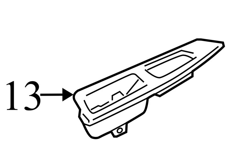 1799355 2009-2011 Chevrolet Impala Rear Left Door Interior Trim Used 1799355 OEM