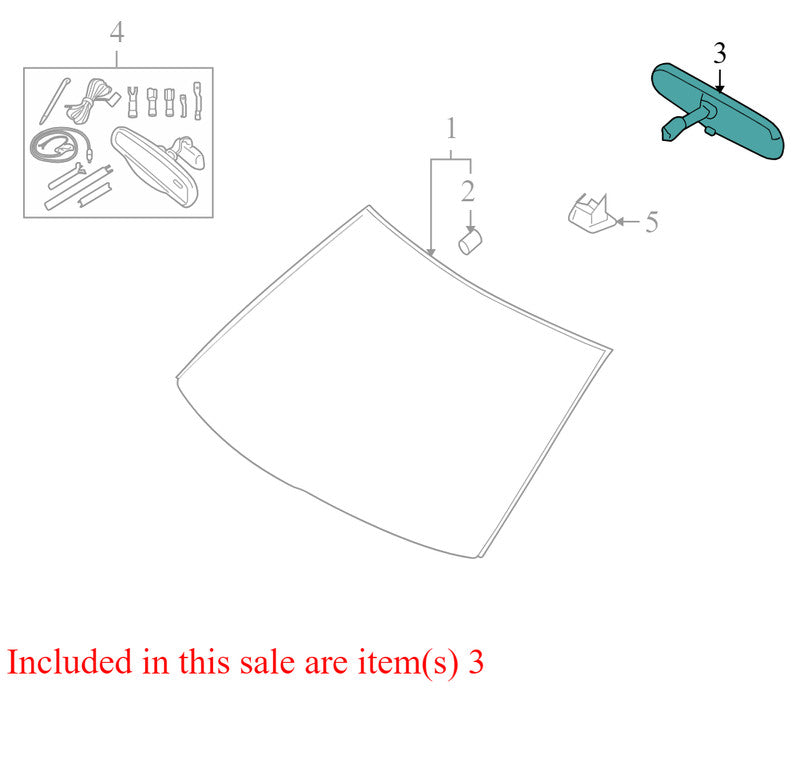 6U5A17E678AB 2007-2010 Lincoln MKX Front Interior Rear View Mirror Used 6U5A17E678AB OEM