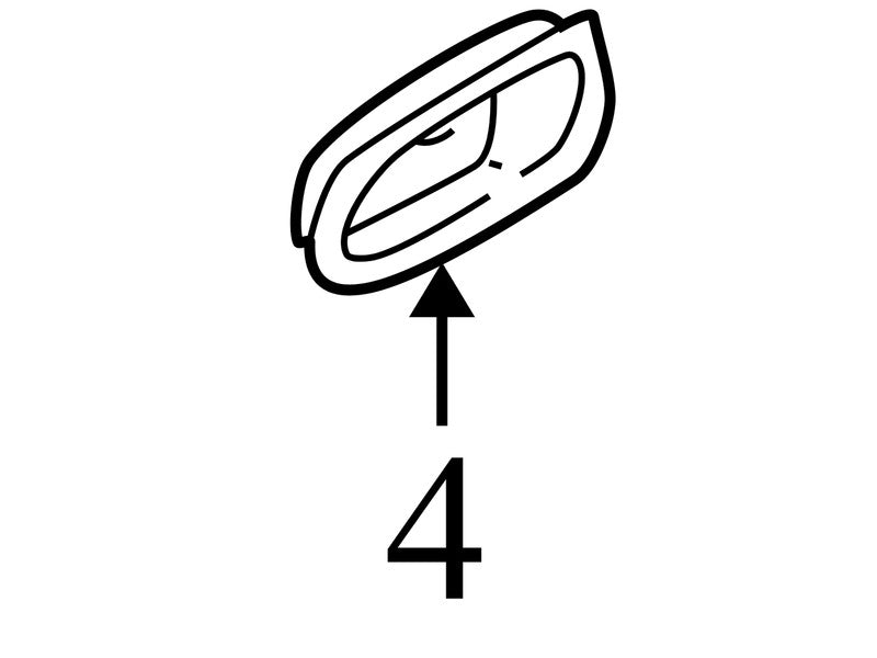 8261126000 2001-06 Hyundai Santa Fe Driver Left Interior Door Handle Trim Used 8261126000