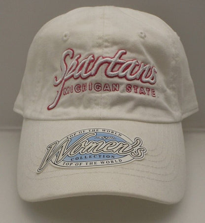 Michigan State Spartans Womens Pink Hat Top of the World One-Size White