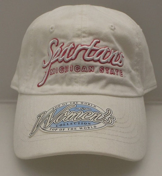 Michigan State Spartans Womens Pink Hat Top of the World One-Size White