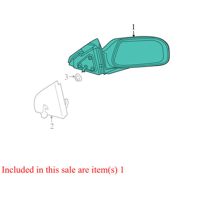 YJ55TZZAC 2004-2008 Chrysler Pacifica Passenger RH Door Mirror Used OEM YJ55TZZAC 