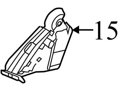 BM51A014L20AC 2012-2014 Ford Focus Passenger FR Dashboard Air Vent Used BM51A014L20AC OEM