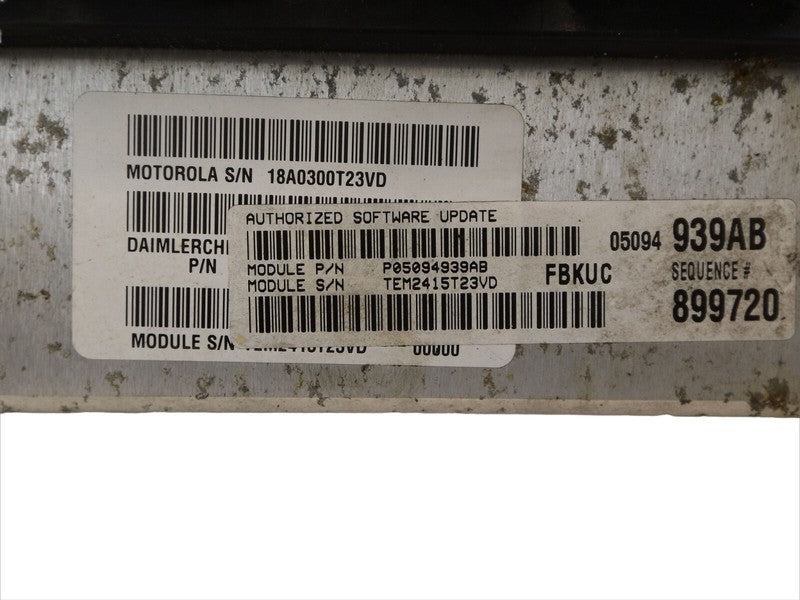 P05094939AB 2002-2007 Jeep Liberty Engine Control Module 3.7L Used R6044396AD OEM