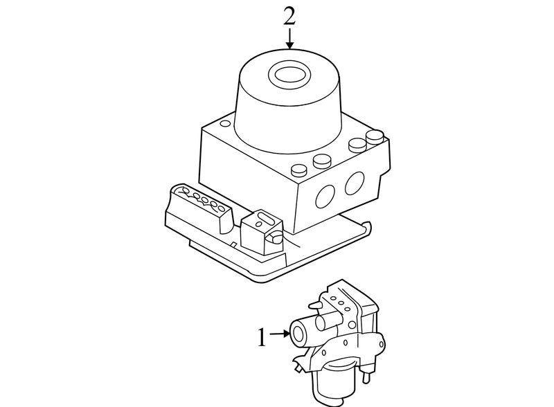 8L8Z2C219D 2008 Ford Escape ABS Modulator Valve, ABS Control Module Used 8L8Z2C219D OEM