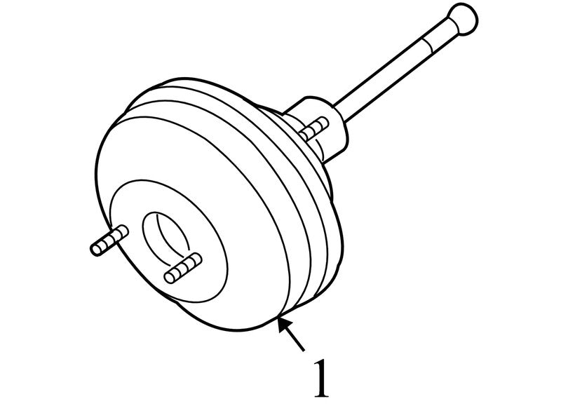 1J1614106E 2000-2002 Volkswagen Beetle Power Brake Booster Used 1J1614106E OEM