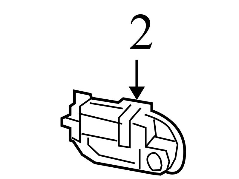 CL3Z1522404AD 2004-2008 Ford F-150 Driver FL Interior Door Handle Used OEM F1168B