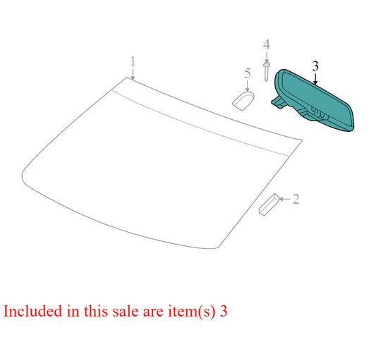 4696545AB 2008-2010 Chrysler Town &amp; Country Interior Rear View Mirror Used OEM