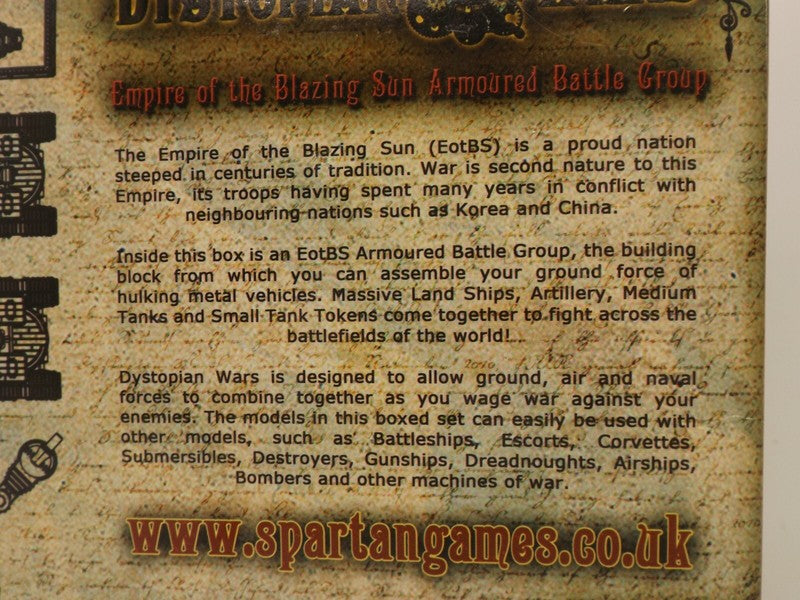 Empire of the Blazing Sun Armoured Battle Group SPARTAN