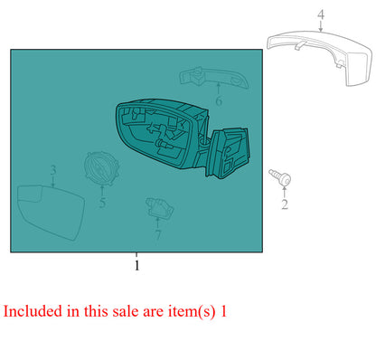 CM5117683CN5DST 2012-2014 Ford Focus Driver FL Door Mirror Used CM5Z17683A OEM
