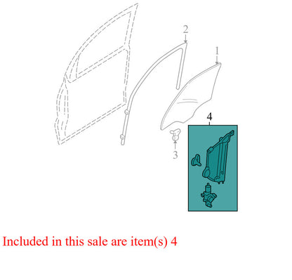 AL8Z7823201A 2008-2012 Ford Escape Passenger FR Window Regulator Used AL8Z7823201A OEM