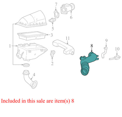 5W139F805BE 2006-2011 Lincoln Town Car Engine Air Intake Resonator 4.6L Used 5W139F805BE OEM