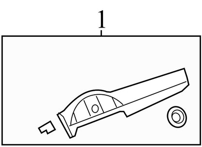 22831033 2008-2012 Buick Enclave FR Instrument Panel Bezel Used 22831033 OEM
