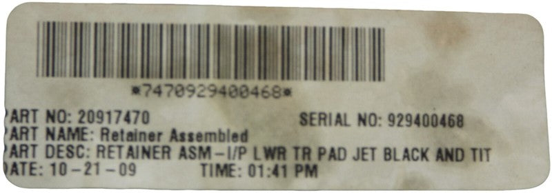 23369296 2010-2017 Chevrolet Equinox Dashboard Panel Assembly Used OEM 20917470