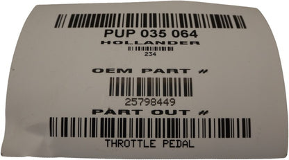 25798449 2010-2017 Chevrolet Equinox Gas Throttle Pedal Assembly Used OEM 25798449