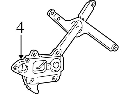 15041706 1998-2005 Chevrolet Blazer Driver FL Window Regulator Used OEM 15041706 