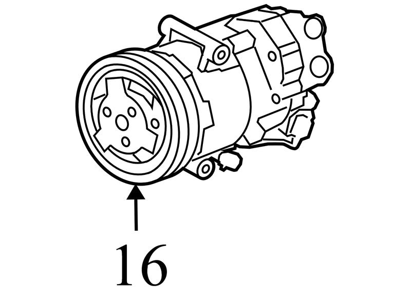 13335253 2012-2013 Chevrolet Cruze A/C Compressor 1.4L Used 13346489 OEM