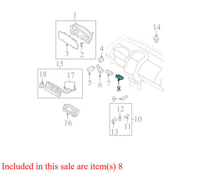 7T4T13D734BDW 2007-2010 Ford Edge Combination Switch Used 7T4T13D734BDW OEM