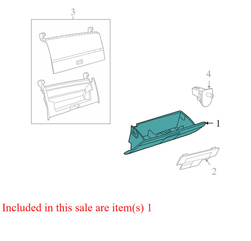 1GX111DVAC 2009-2010 Dodge Journey Glove Box Assembly Used OEM 1GX111DVAC 