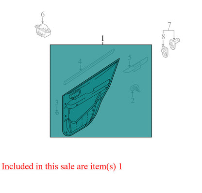 8332026000 2001-2004 Santa Fe Rear Right Door Interior Trim Panel Used 8332026000 OEM