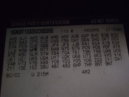 15247618 15247618 2005 Chevrolet Trailblazer Power Brake Booster