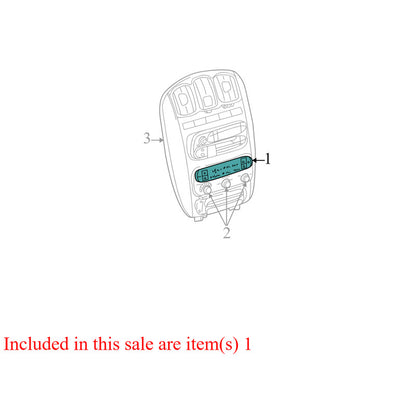 5005000AI 2001-2003 Dodge Caravan HVAC Temperature Control Panel Used 5005000AI OEM