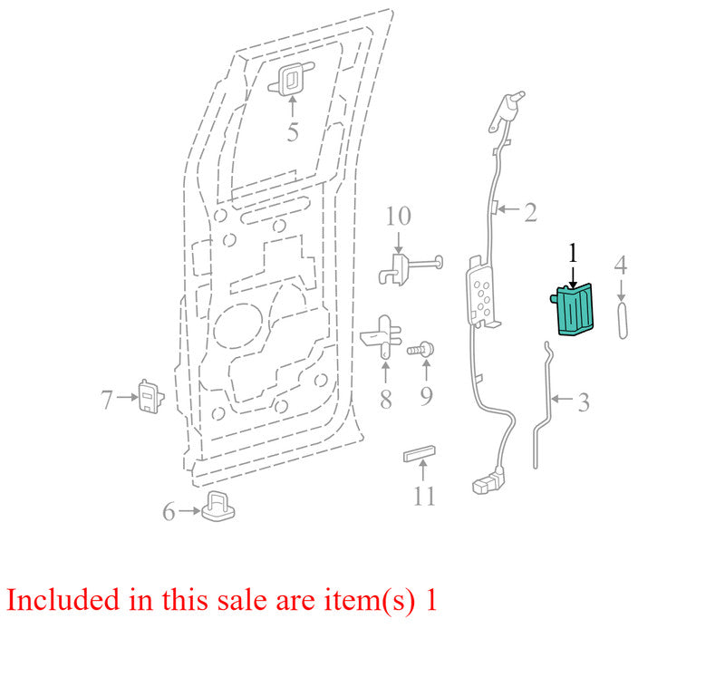 8L3Z1822601AA 2004-2008 Ford F-150 Driver Rear RL Interior Door Handle Used OEM F11717